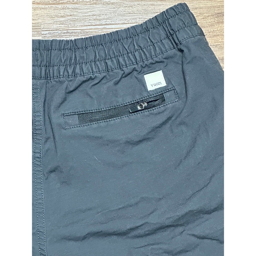 Vuori Black Drawstring Cotton Lounge Shorts - Picture 7 of 8